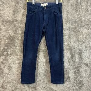 H&M Navy Blue Slim Fit Cords Corduroy Pants Jeans Boys 7 8